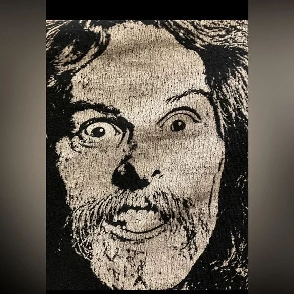 Ted Nugent 6000th Detroit Rock Tee Concert 2008 Black T-Shirt Size L Men’s Faded - Picture 1 of 9